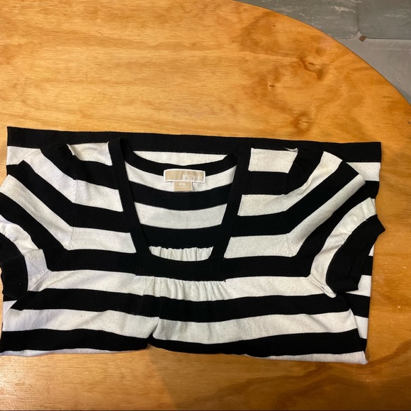 Michael Kors Short Sleeve Knit Shirt 👚 Petite Small - Picture 4 of 7